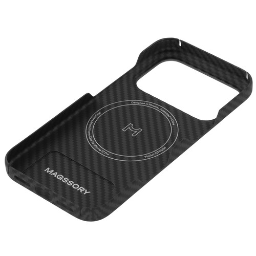 Купить Накладка  Magssory Aramid Case для Apple iPhone 17 Pro черный  5641030. Характеристики, отзывы и цены в Донецке