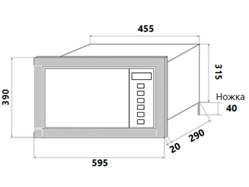 Купить Встраиваемая микроволновая печь HOMSair MOB205WH белый  5300786. Характеристики, отзывы и цены в Донецке