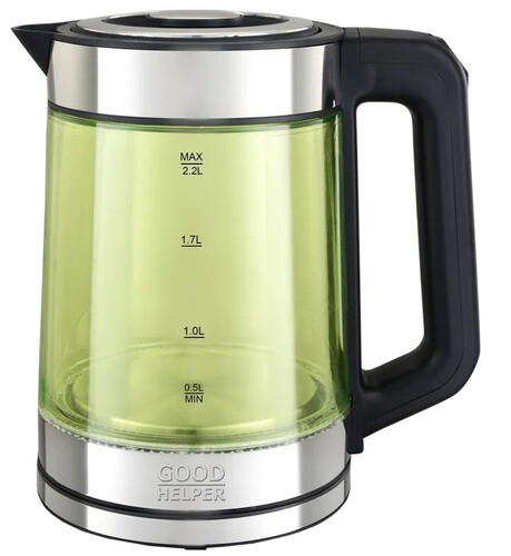Купить Электрочайник Goodhelper KPG-2201 зеленый  9304902. Характеристики, отзывы и цены в Донецке