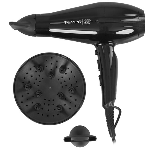 Купить Фен GA.MA TEMPO 3D - JC черный  9269150. Характеристики, отзывы и цены в Донецке