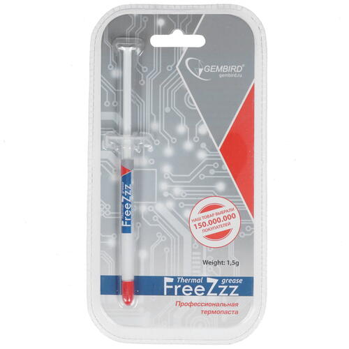 Купить Термопаста Gembird FreeZzz [GF-01-1.5]  1300589. Характеристики, отзывы и цены в Донецке