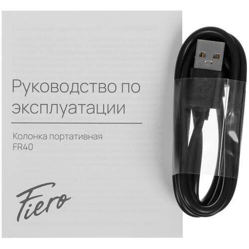 Купить Портативная колонка Fiero Wide 40, черный  5403815. Характеристики, отзывы и цены в Донецке