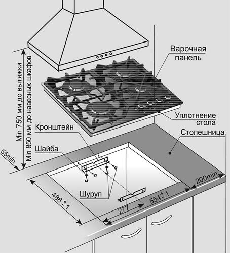Купить Газовая варочная поверхность Gefest ПВГ 2232-01  1266674. Характеристики, отзывы и цены в Донецке