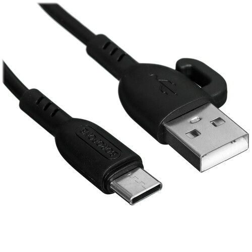 Купить Кабель круглый Borofone USB Type-C - USB 2.0 Type-A черный 1 м  5475023. Характеристики, отзывы и цены в Донецке