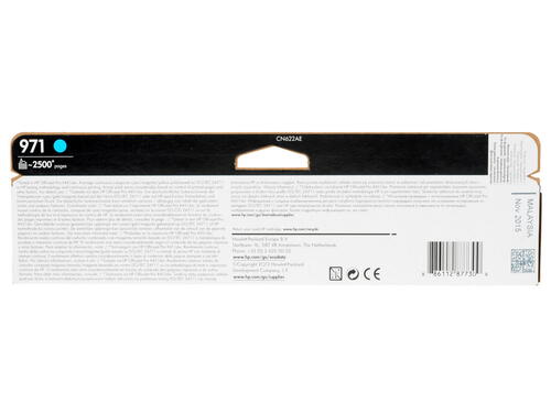 Купить Картридж HP 971 (CN622AE) голубой  0196729. Характеристики, отзывы и цены в Донецке
