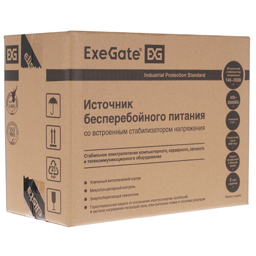 Купить ИБП ExeGate SpecialPro UNB-400.LED.AVR.EURO  5400558. Характеристики, отзывы и цены в Донецке