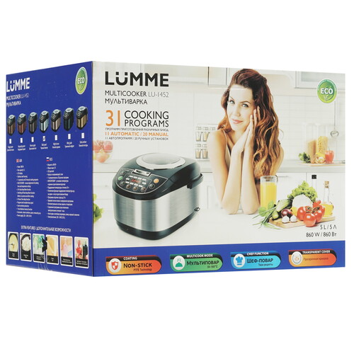 Купить Мультиварка LUMME LU-1452 серебристый  8142858. Характеристики, отзывы и цены в Донецке