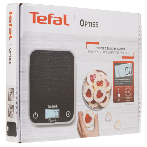 Купить Кухонные весы Tefal Optiss BC50D2V0 черный  9259158. Характеристики, отзывы и цены в Донецке