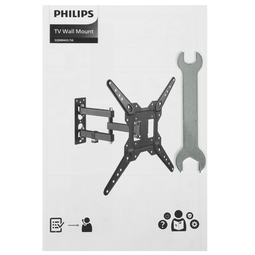 Купить Кронштейн для ТВ Philips SQM8443/56 черный  5612486. Характеристики, отзывы и цены в Донецке