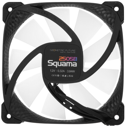 Купить Вентилятор Geometric Future Squama 2505B Single Pack [1F2505B112002] черный  5615561. Характеристики, отзывы и цены в Донецке