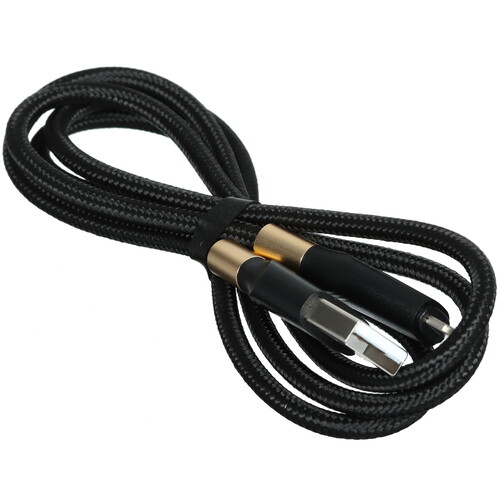 Купить Кабель круглый Borofone Lightning 8-pin - USB 2.0 Type-A черный 1 м  9238184. Характеристики, отзывы и цены в Донецке