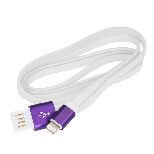 Купить Кабель плоский Cablexpert Lightning 8-pin - USB 2.0 Type-A белый 1 м  5485433. Характеристики, отзывы и цены в Донецке