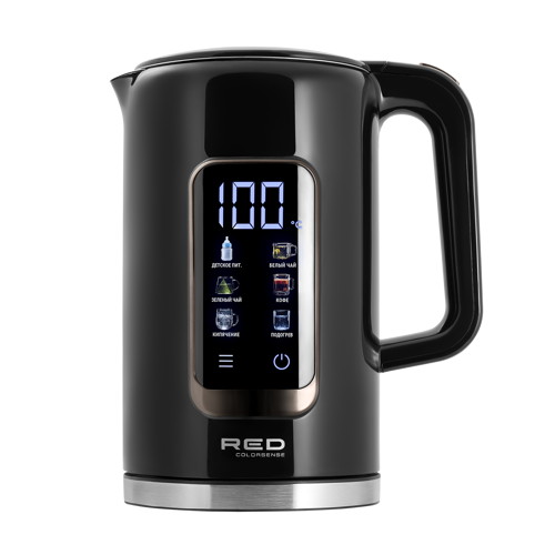 Купить Электрочайник RED COLORSENSE AM120D черный  9092991. Характеристики, отзывы и цены в Донецке