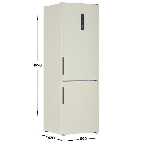 Купить Холодильник с морозильником   Haier CEF537ACG бежевый  4845384. Характеристики, отзывы и цены в Донецке
