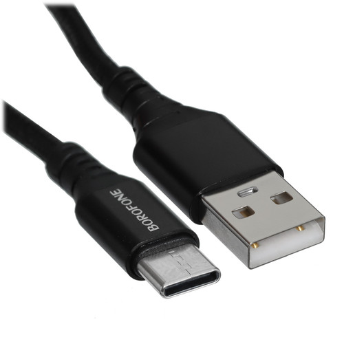 Купить Кабель Borofone USB Type-C - USB Type-A черный  5474981. Характеристики, отзывы и цены в Донецке