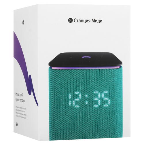 Купить Умная колонка Яндекс Станция Миди зеленый  5437779. Характеристики, отзывы и цены в Донецке