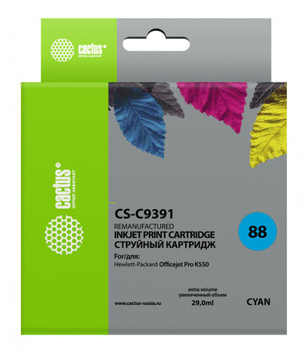 Купить Картридж Cactus CS-C9391 голубой  7942633. Характеристики, отзывы и цены в Донецке