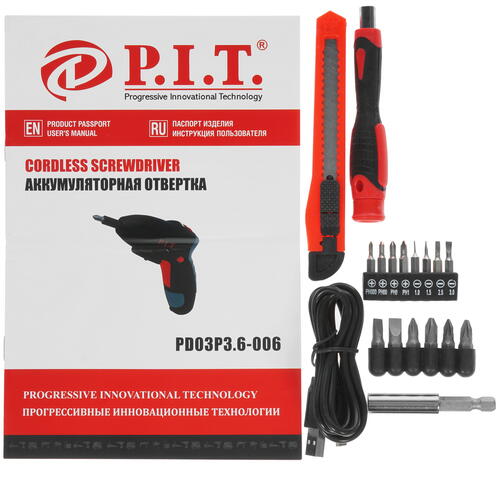 Купить Аккумуляторная отвертка PIT PD03P3.6-006  5308128. Характеристики, отзывы и цены в Донецке