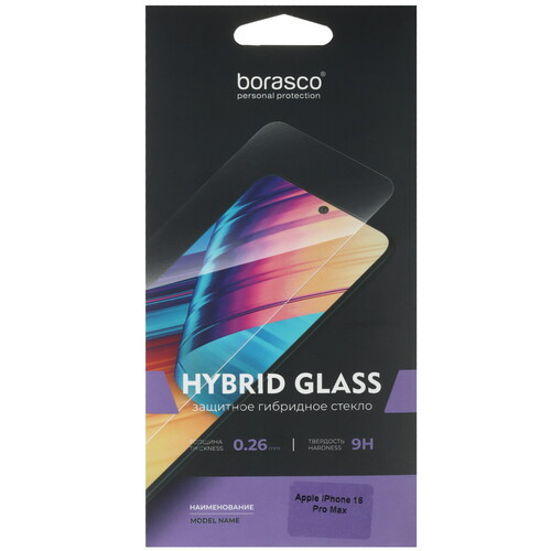 Купить Защитное гибридное стекло BoraSCO для экрана Apple iPhone 16 Pro Max  9313808. Характеристики, отзывы и цены в Донецке