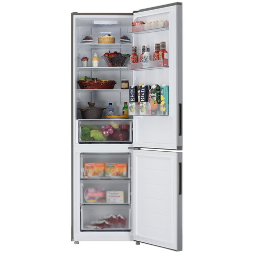 Купить Холодильник с морозильником   Candy CFN6200S серебристый  9267979. Характеристики, отзывы и цены в Донецке