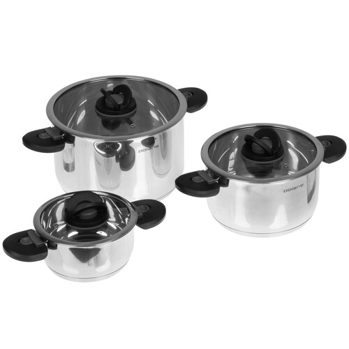 Купить Набор кастрюль Polaris MasterKeep-6S  9199487. Характеристики, отзывы и цены в Донецке