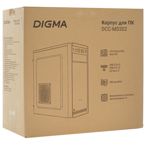 Купить Корпус Digma DCC-MD302  9292800. Характеристики, отзывы и цены в Донецке