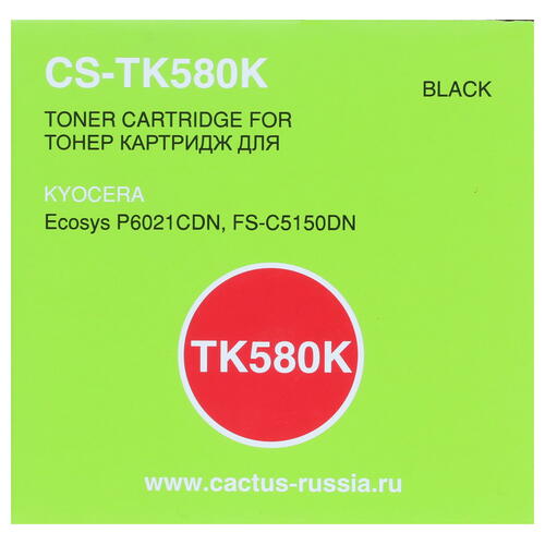 Купить Картридж лазерный Cactus CS-TK580K черный, с чипом  7936999. Характеристики, отзывы и цены в Донецке