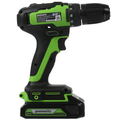 Купить Дрель-шуруповерт GreenWorks GD24DD35K2 24V  5346968. Характеристики, отзывы и цены в Донецке