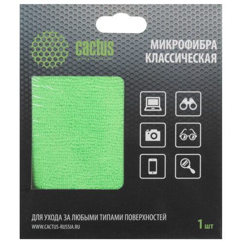 Купить Салфетка из микрофибры Cactus CS-MF02  8130678. Характеристики, отзывы и цены в Донецке