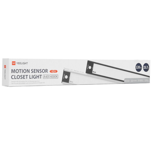 Купить Светильник линейный Yeelight Motion Sensor Closet Light A40(Black)4000k черный  9182303. Характеристики, отзывы и цены в Донецке