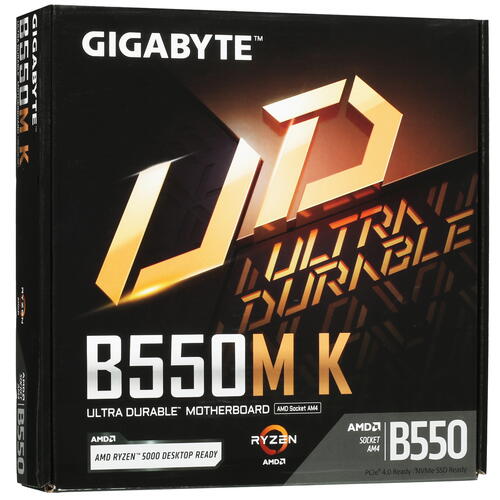 Купить Материнская плата GIGABYTE B550M K  5402263. Характеристики, отзывы и цены в Донецке