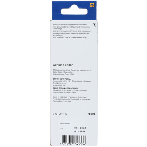 Купить Чернила водорастворимые Epson 106 (C13T00R140) матовый черный  1297736. Характеристики, отзывы и цены в Донецке