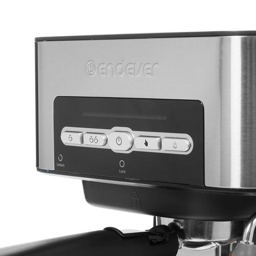 Купить Кофеварка рожковая Endever Costa-1065 серебристый  8145434. Характеристики, отзывы и цены в Донецке