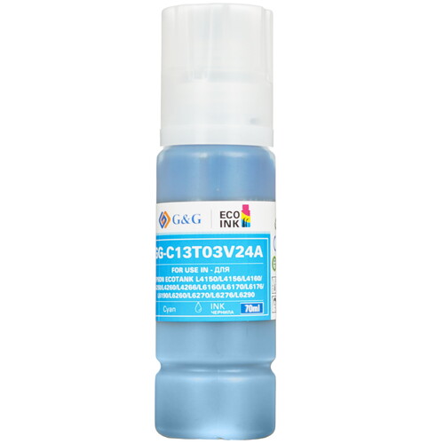 Купить Чернила  G&G GG-C13T03V24A голубой  9074926. Характеристики, отзывы и цены в Донецке