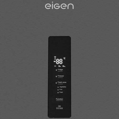 Купить Холодильник с морозильником   Eigen Stark R01A серебристый  9250034. Характеристики, отзывы и цены в Донецке