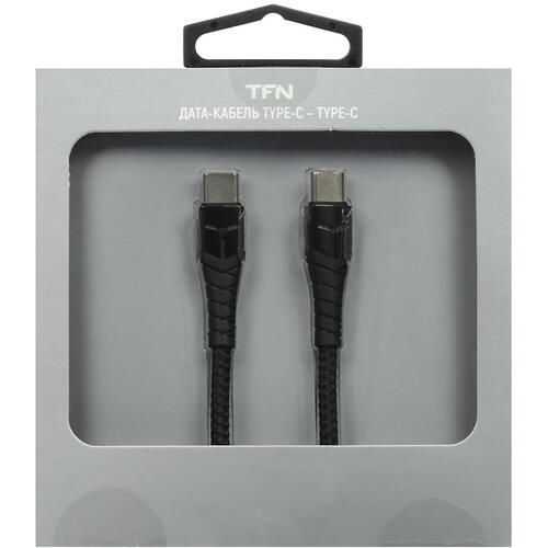 Купить Кабель круглый TFN USB Type-C - USB Type-C черный 1.2 м  5465317. Характеристики, отзывы и цены в Донецке