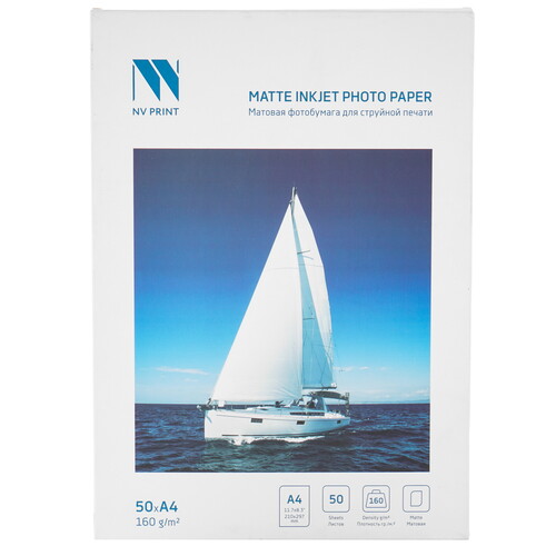 Купить Фотобумага NV-Print NVP-160MA4s50  9158200. Характеристики, отзывы и цены в Донецке