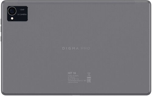 Купить 10.4" Планшет Digma Pro HIT 16 LTE 256 ГБ серый  5484643. Характеристики, отзывы и цены в Донецке