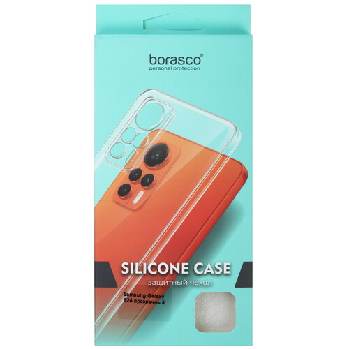 Купить Накладка  BoraSCO Silicone Case для Samsung Galaxy S24 прозрачный  5603617. Характеристики, отзывы и цены в Донецке