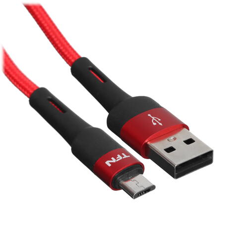 Купить Кабель круглый TFN micro USB - USB 2.0 Type-A красный 1.2 м  5465798. Характеристики, отзывы и цены в Донецке