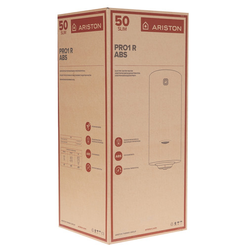 Купить Накопительный водонагреватель электрический Ariston PRO1 R INOX ABS 50 V SLIM 2K  5369950. Характеристики, отзывы и цены в Донецке