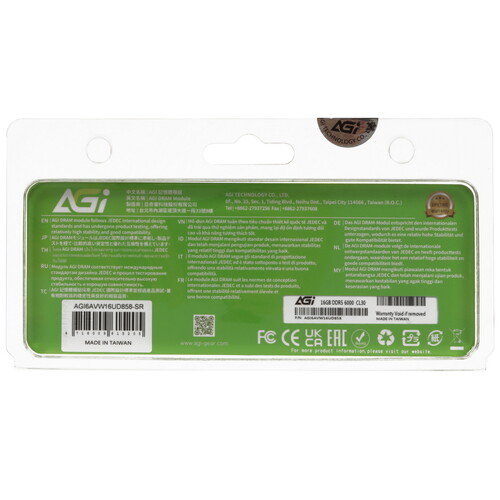 Купить Оперативная память AGI Turbojet UD858 [AGI6AVW16UD858-SR] 16 ГБ  5632303. Характеристики, отзывы и цены в Донецке