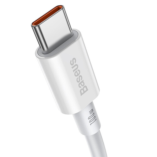 Купить Кабель круглый Baseus USB Type-C - USB Type-C белый 1 м  9260774. Характеристики, отзывы и цены в Донецке