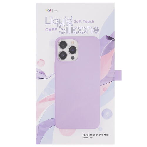 Купить Накладка  VLP Liquid Silicone Case для Apple iPhone 14 Pro Max сиреневый  5069647. Характеристики, отзывы и цены в Донецке