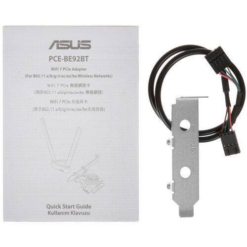 Купить Wi-Fi адаптер + Bluetooth ASUS PCE-BE92BT  5621326. Характеристики, отзывы и цены в Донецке