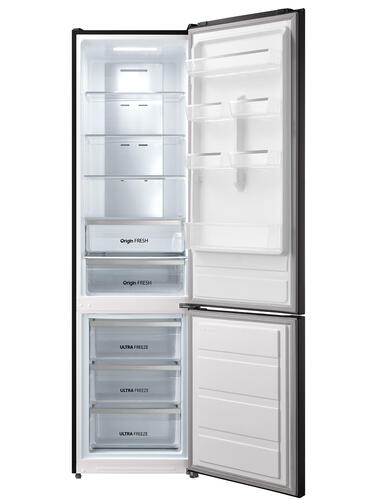 Купить Холодильник с морозильником  Toshiba GR-RB360WE-DMJ(06) серый  8173414. Характеристики, отзывы и цены в Донецке