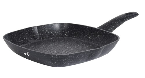 Купить Сковорода-гриль MercuryHaus Granite MC-1703, 28 см черный  9151406. Характеристики, отзывы и цены в Донецке
