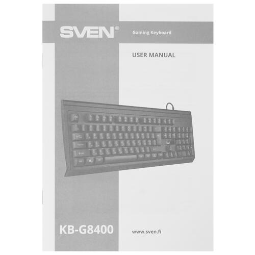Купить Клавиатура проводная SVEN KB-G8400 [SV-021504]  9050729. Характеристики, отзывы и цены в Донецке