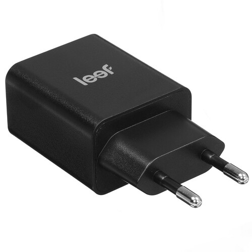 Купить Сетевое зарядное устройство Leef LF-AC-USBAQC18 черный  5620123. Характеристики, отзывы и цены в Донецке