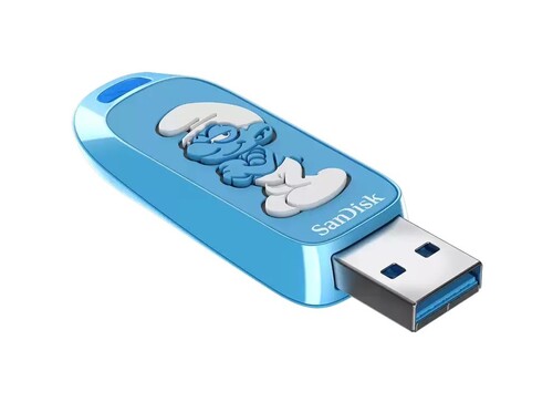 Купить Память USB Flash 64 ГБ Sandisk Smurf  5635908. Характеристики, отзывы и цены в Донецке